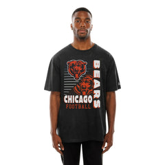 Chicago Bears New Era Enzyme Washed Oversized T-Shirt - Black T-shirts