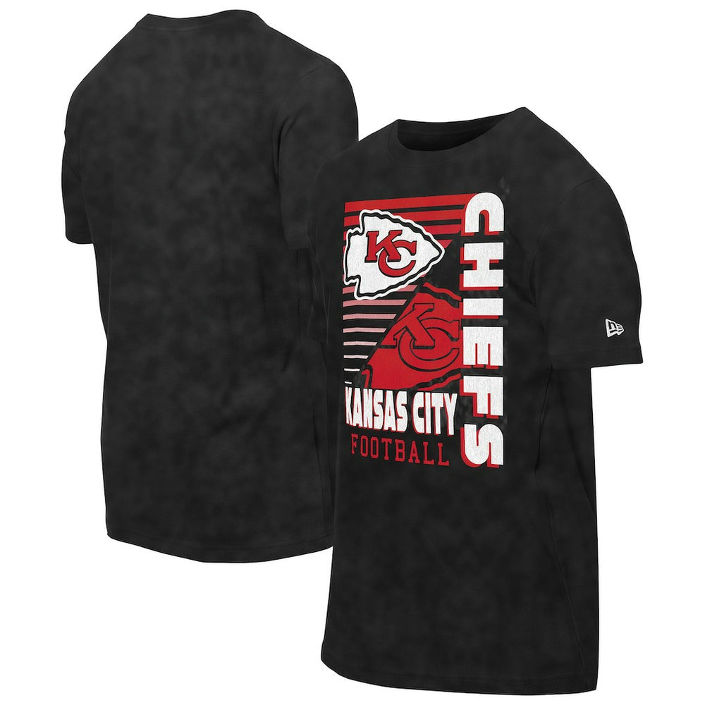 Kansas City Chiefs New Era Enzyme Washed Oversized T-Shirt - Black T-shirts