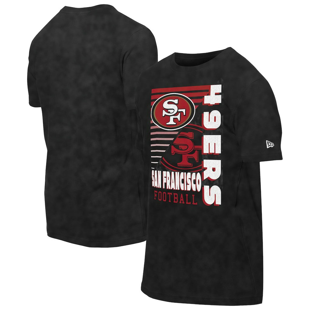 San Francisco 49ers New Era Enzyme Washed Oversized T-Shirt - Black T-shirts