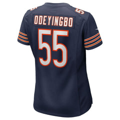 Dayo Odeyingbo Chicago Bears Women's Team Game Jersey - Navy Jerseys