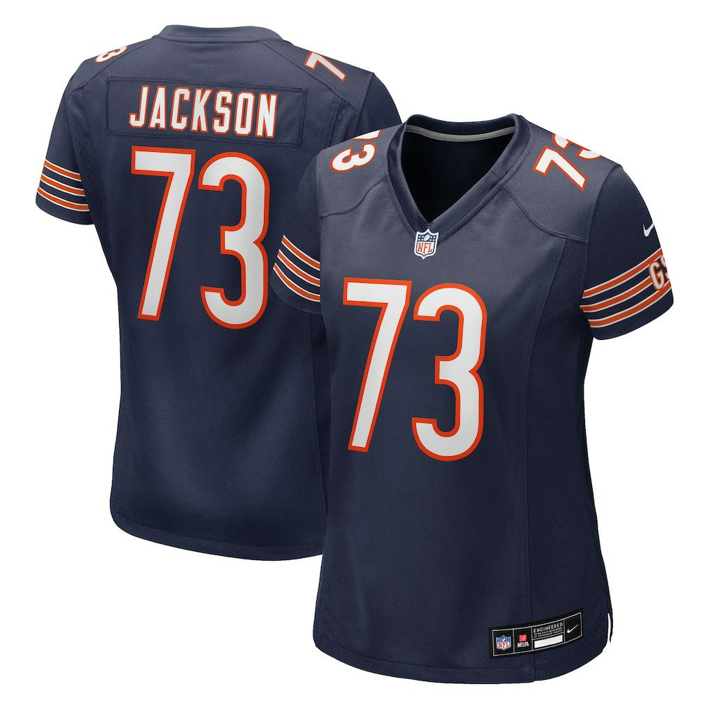 Jonah Jackson Chicago Bears Women's Team Game Jersey - Navy Jerseys