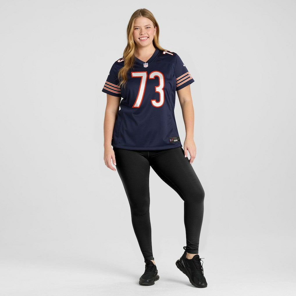 Jonah Jackson Chicago Bears Women's Team Game Jersey - Navy Jerseys