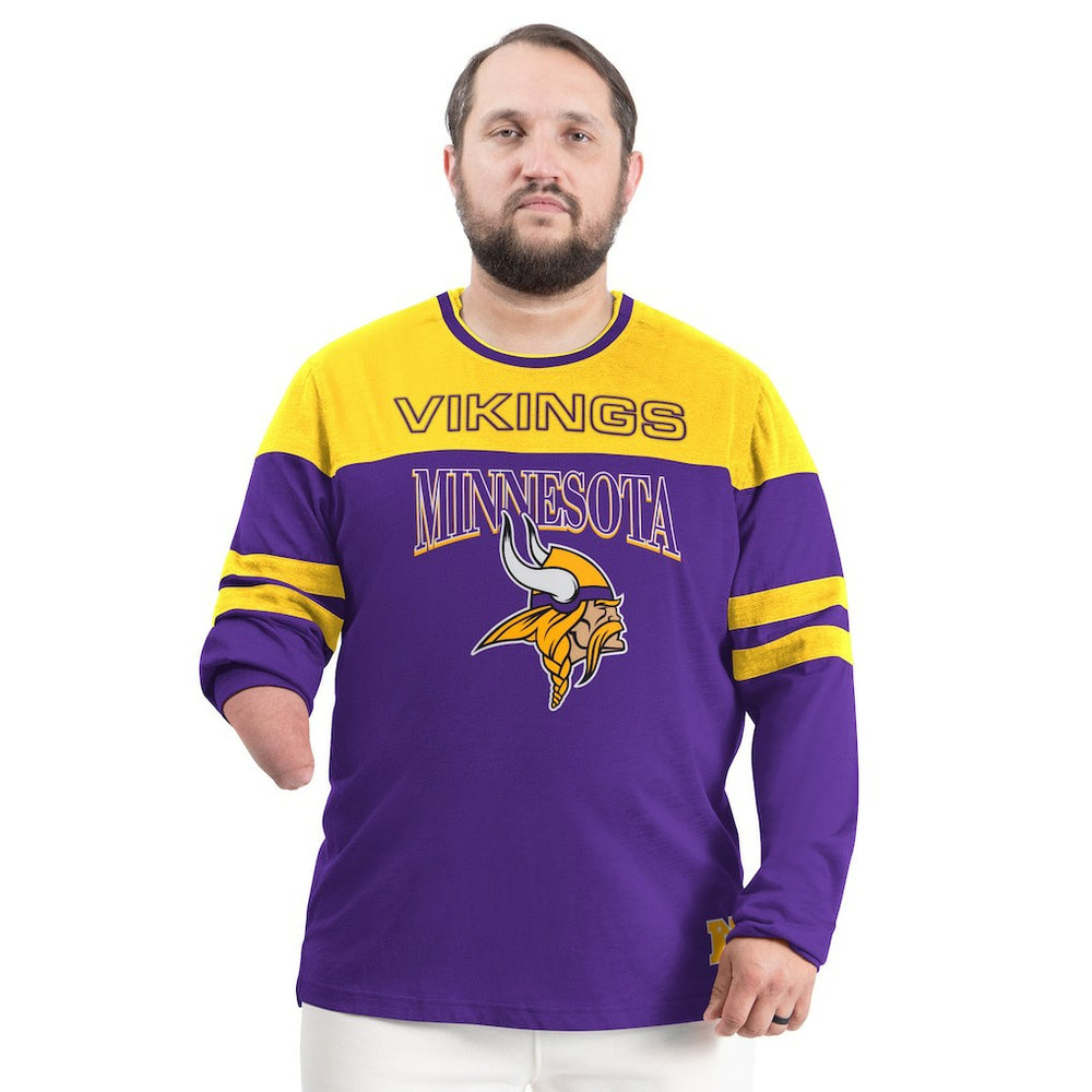 Minnesota Vikings G-III Sports by Carl Banks Adaptive Outlast Long Sleeve T-Shirt - Purple/Gold T-shirts