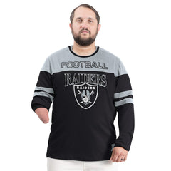 Las Vegas Raiders G-III Sports by Carl Banks Adaptive Outlast Long Sleeve T-Shirt - Black/Silver T-shirts