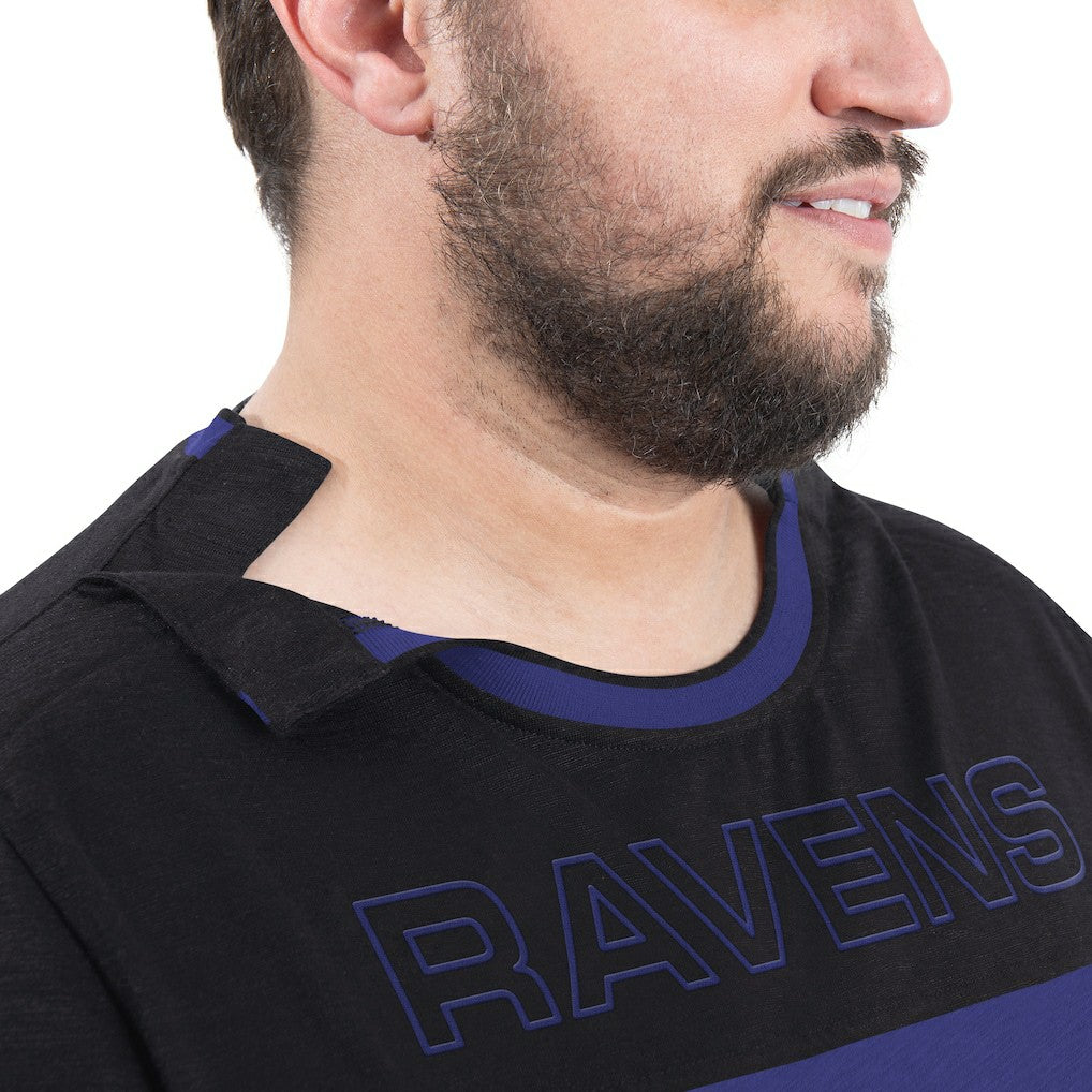 Baltimore Ravens G-III Sports by Carl Banks Adaptive Outlast Long Sleeve T-Shirt - Purple/Black T-shirts