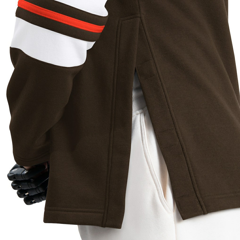 Cleveland Browns G-III Sports by Carl Banks Adaptive Lord Stanley Crewneck Sweatshirt - Brown Sweatshirts