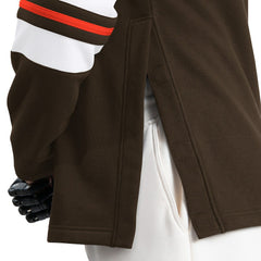 Cleveland Browns G-III Sports by Carl Banks Adaptive Lord Stanley Crewneck Sweatshirt - Brown Sweatshirts