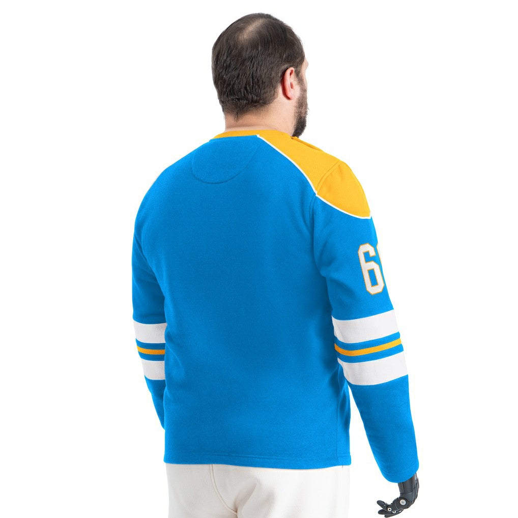Los Angeles Chargers G-III Sports by Carl Banks Adaptive Lord Stanley Crewneck Sweatshirt - Powder Blue Sweatshirts