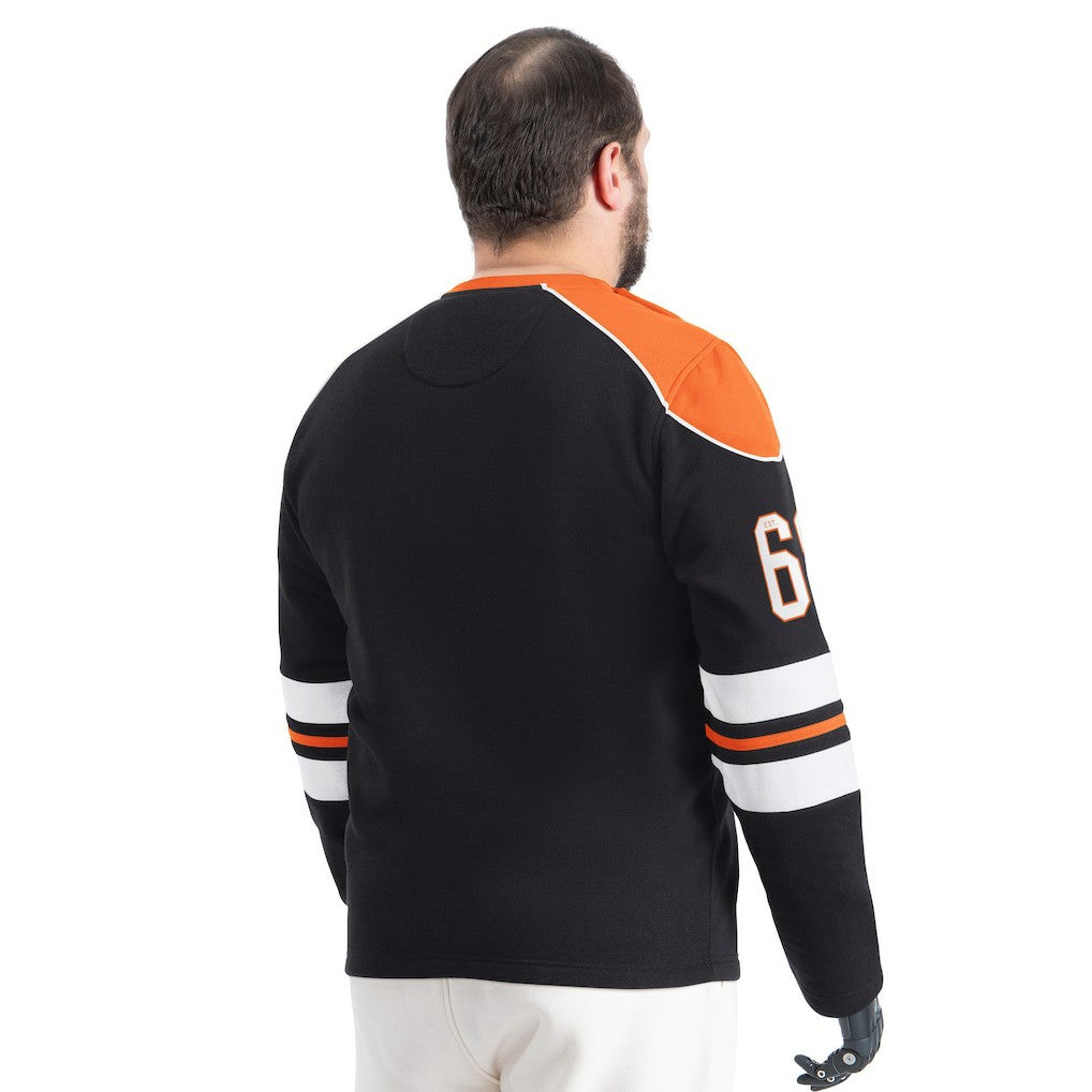 Cincinnati Bengals G-III Sports by Carl Banks Adaptive Lord Stanley Crewneck Sweatshirt - Black Sweatshirts
