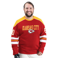 Kansas City Chiefs G-III Sports by Carl Banks Adaptive Lord Stanley Crewneck Sweatshirt - Red Sweatshirts