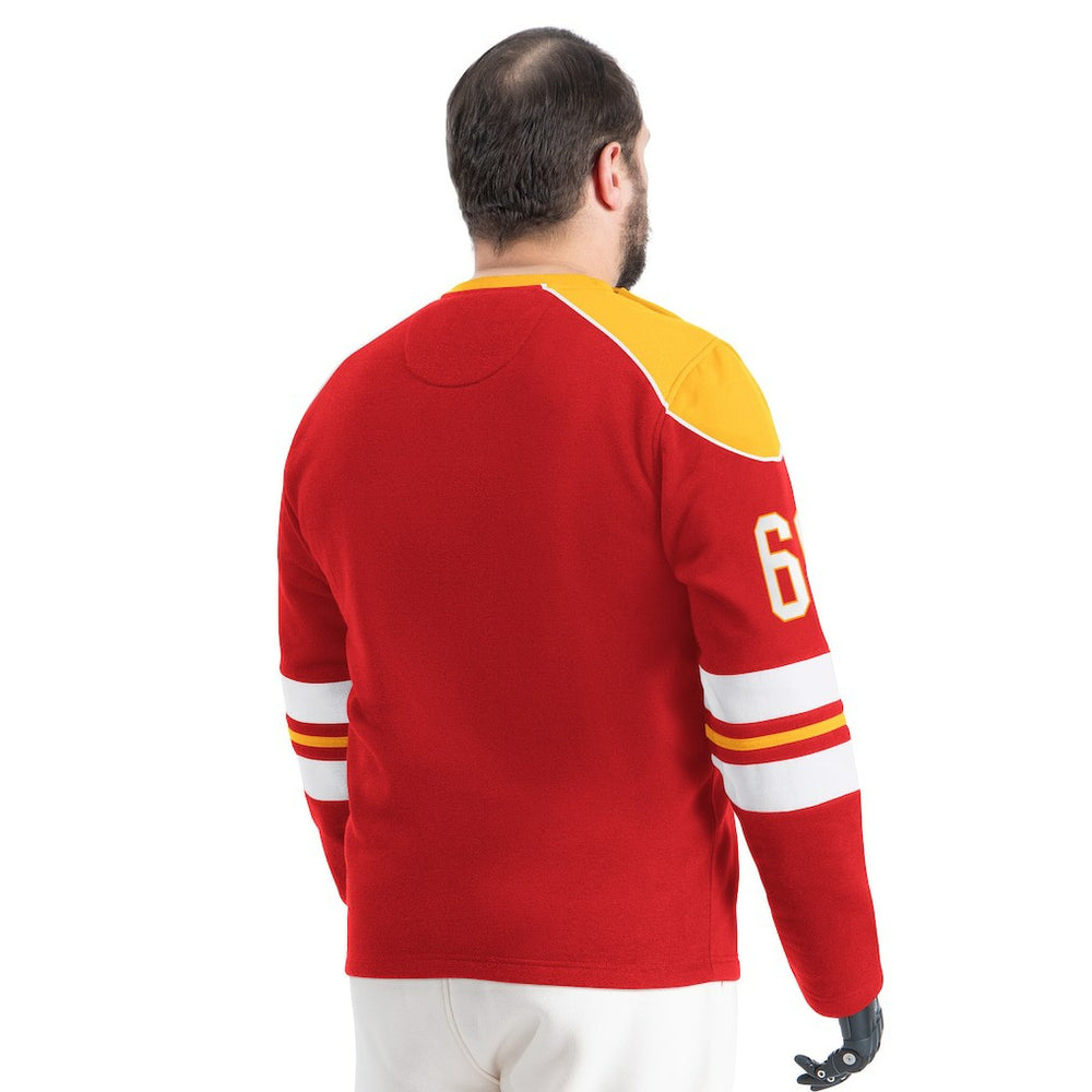 Kansas City Chiefs G-III Sports by Carl Banks Adaptive Lord Stanley Crewneck Sweatshirt - Red Sweatshirts