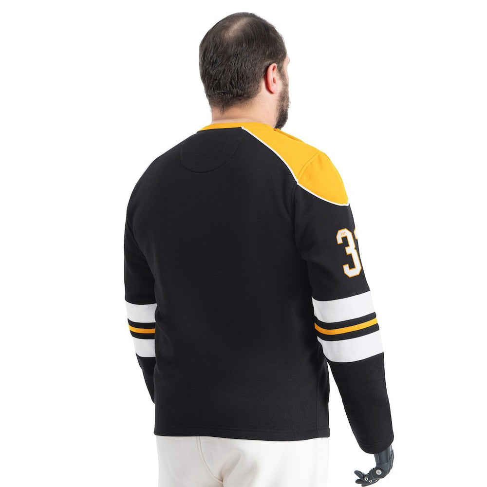 Pittsburgh Steelers G-III Sports by Carl Banks Adaptive Lord Stanley Crewneck Sweatshirt - Black Sweatshirts