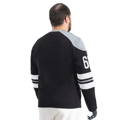Las Vegas Raiders G-III Sports by Carl Banks Adaptive Lord Stanley Crewneck Sweatshirt - Black Sweatshirts