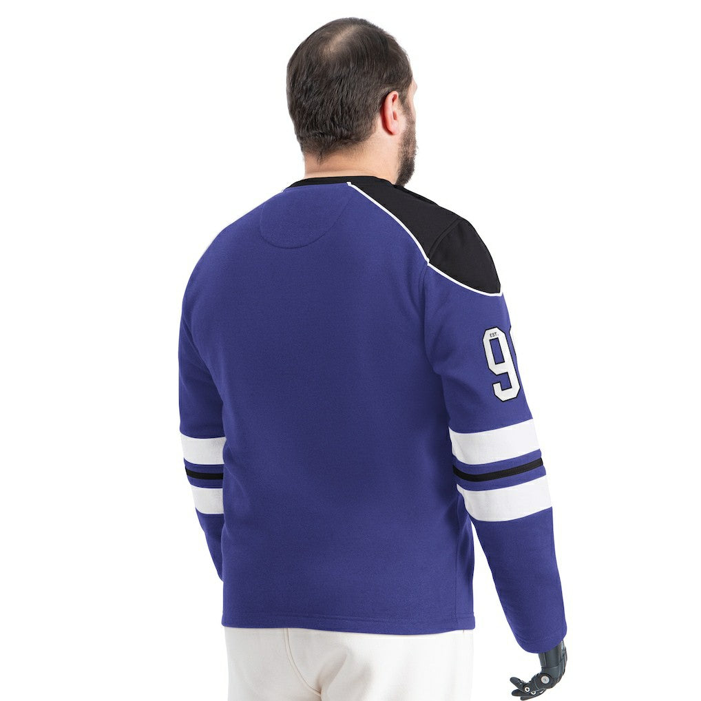 Baltimore Ravens G-III Sports by Carl Banks Adaptive Lord Stanley Crewneck Sweatshirt - Purple Sweatshirts