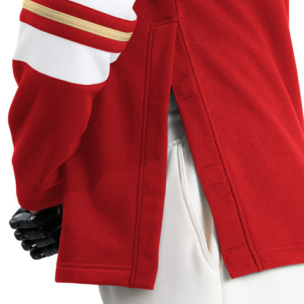 San Francisco 49ers G-III Sports by Carl Banks Adaptive Lord Stanley Crewneck Sweatshirt - Scarlet Sweatshirts