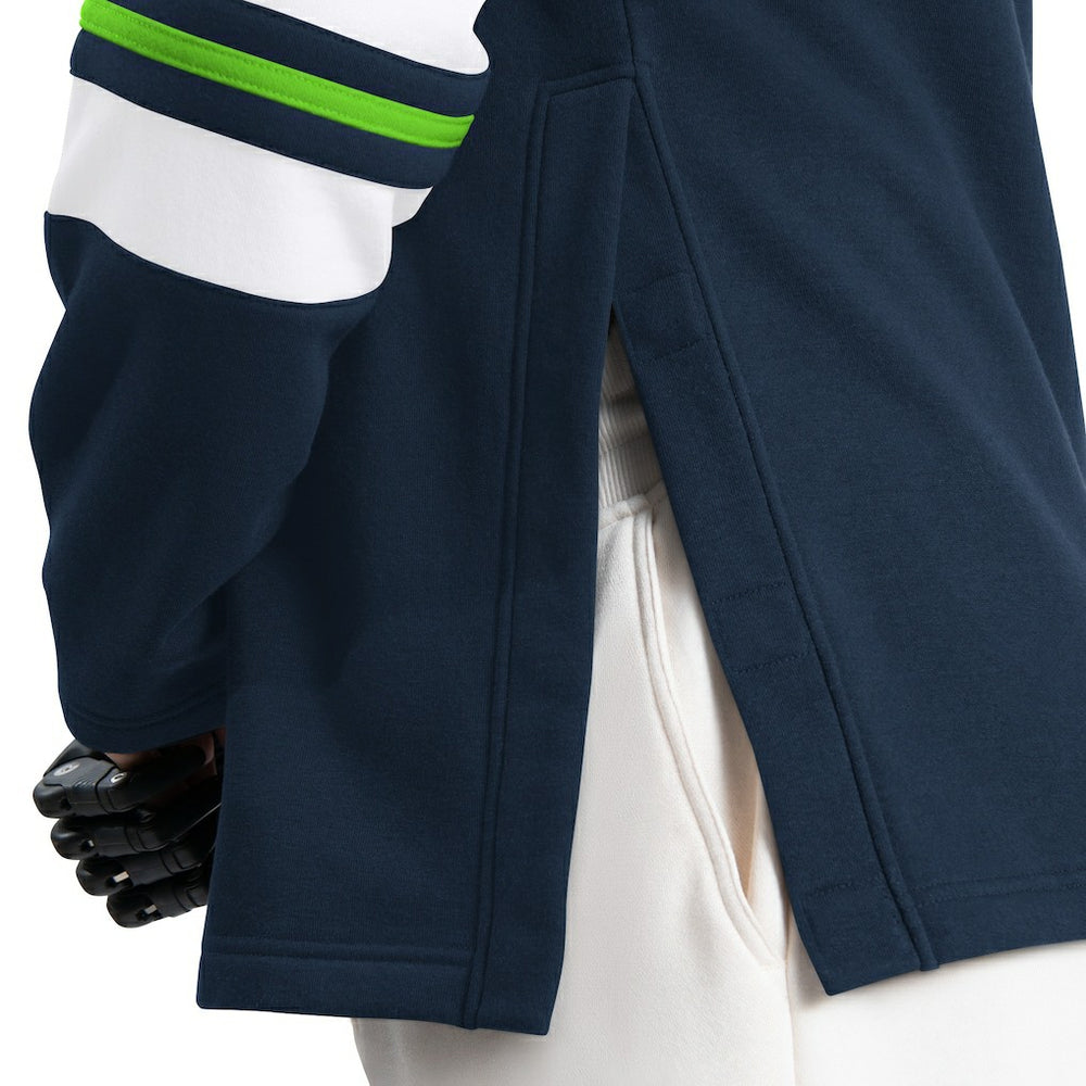 Seattle Seahawks G-III Sports by Carl Banks Adaptive Lord Stanley Crewneck Sweatshirt - College Navy Sweatshirts