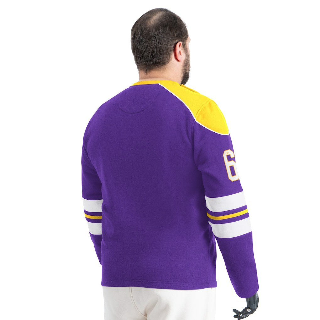Minnesota Vikings G-III Sports by Carl Banks Adaptive Lord Stanley Crewneck Sweatshirt - Purple Sweatshirts