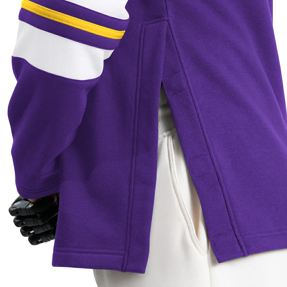 Minnesota Vikings G-III Sports by Carl Banks Adaptive Lord Stanley Crewneck Sweatshirt - Purple Sweatshirts