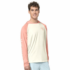 Tampa Bay Buccaneers Margaritaville Sand, Sea, Sunsets Long-Sleeve Rashguard Hoodie Pullover -Cream/Amber