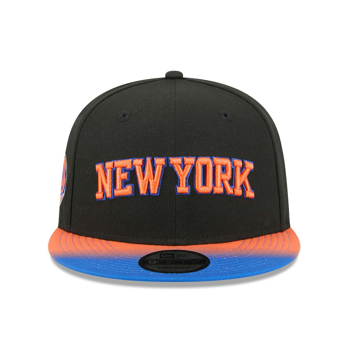 New York Knicks Jersey Hook Statement Edition 9FIFTY Snapback Hat Black/Blue - New Era