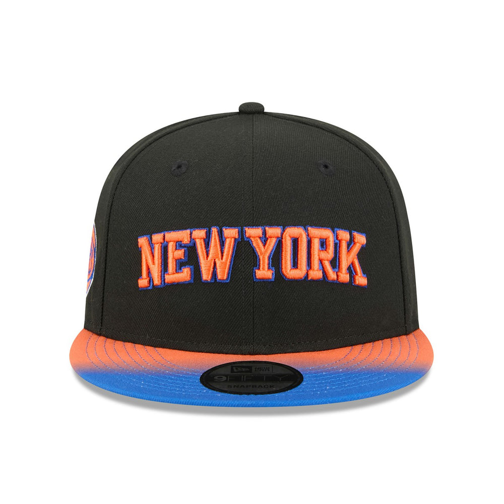 New York Knicks Jersey Hook Statement Edition 9FIFTY Snapback Hat Black/Blue - New Era