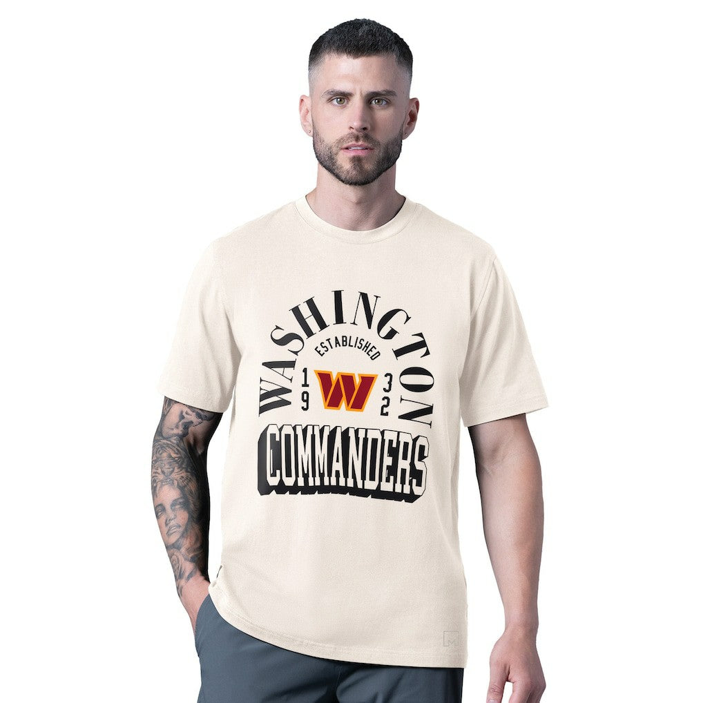 Washington Commanders MSX by Michael Strahan Whiteout Vintage T-Shirt - White T-shirts