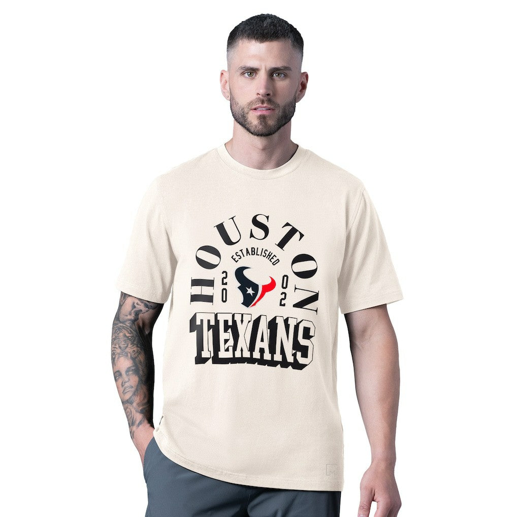 Houston Texans MSX by Michael Strahan Whiteout Vintage T-Shirt - White T-shirts