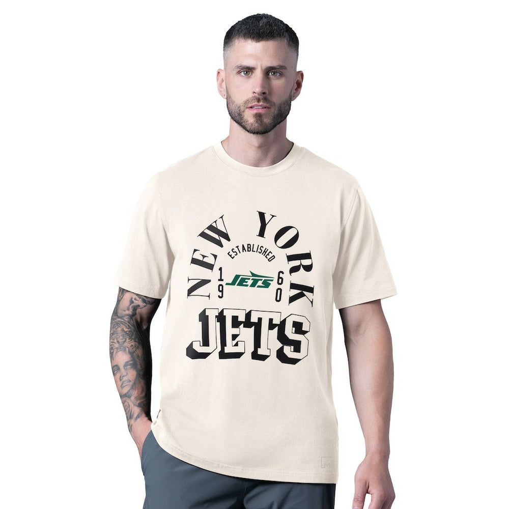 New York Jets MSX by Michael Strahan Whiteout Vintage T-Shirt - White T-shirts