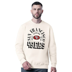 San Francisco 49ers MSX by Michael Strahan Whiteout Tri-Blend Sweatshirt - White Sweatshirts