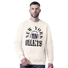 New York Giants MSX by Michael Strahan Whiteout Tri-Blend Sweatshirt - White Sweatshirts