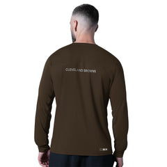 Cleveland Browns MSX by Michael Strahan Forward Long-Sleeve T-Shirt - Brown T-shirts