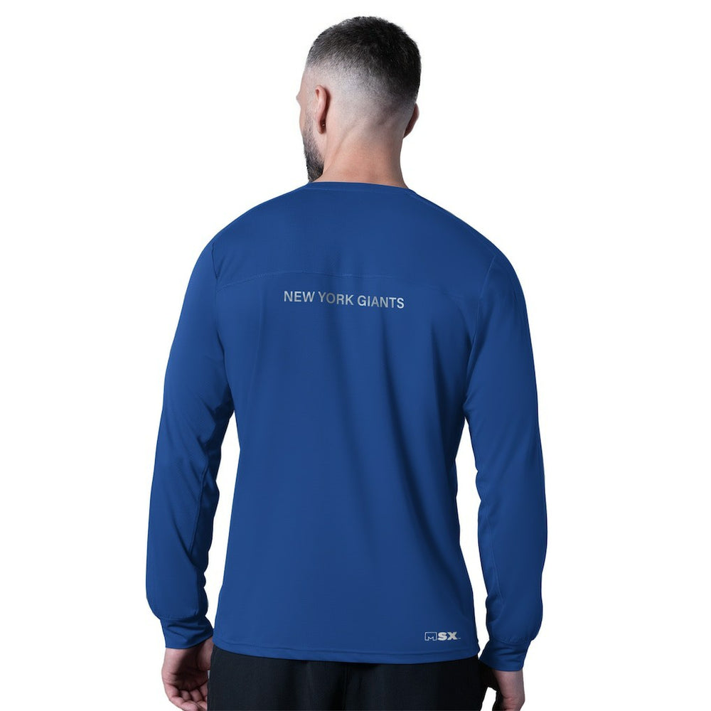 New York Giants MSX by Michael Strahan Forward Long-Sleeve T-Shirt - Royal T-shirts