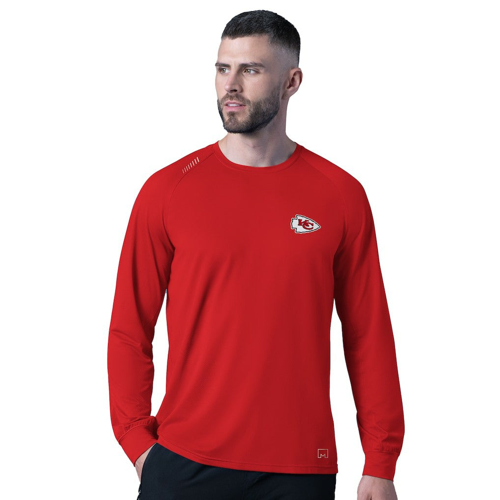 Kansas City Chiefs MSX by Michael Strahan Forward Long-Sleeve T-Shirt - Red T-shirts