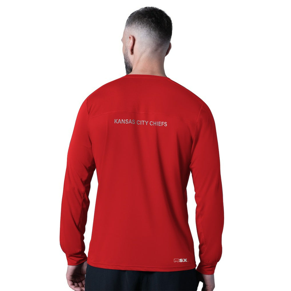 Kansas City Chiefs MSX by Michael Strahan Forward Long-Sleeve T-Shirt - Red T-shirts