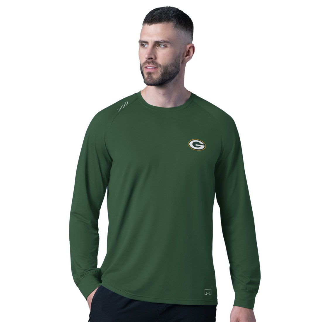 Green Bay Packers MSX by Michael Strahan Forward Long-Sleeve T-Shirt - Green T-shirts