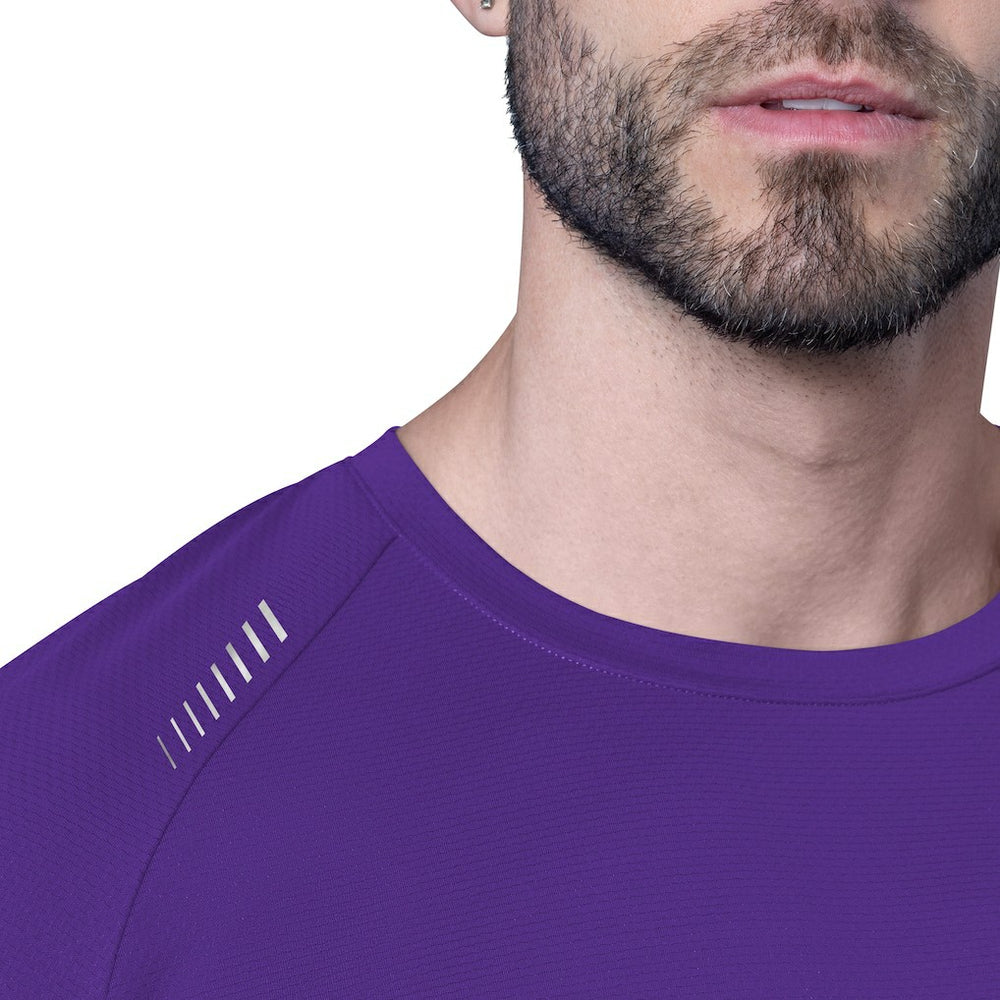 Minnesota Vikings MSX by Michael Strahan Forward Long-Sleeve T-Shirt - Purple T-shirts