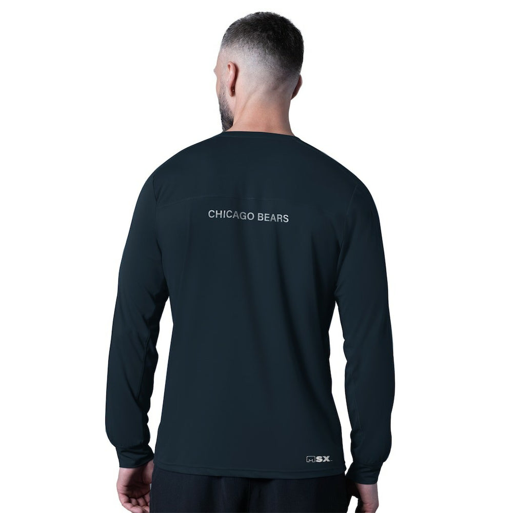 Chicago Bears MSX by Michael Strahan Forward Long-Sleeve T-Shirt - Navy T-shirts