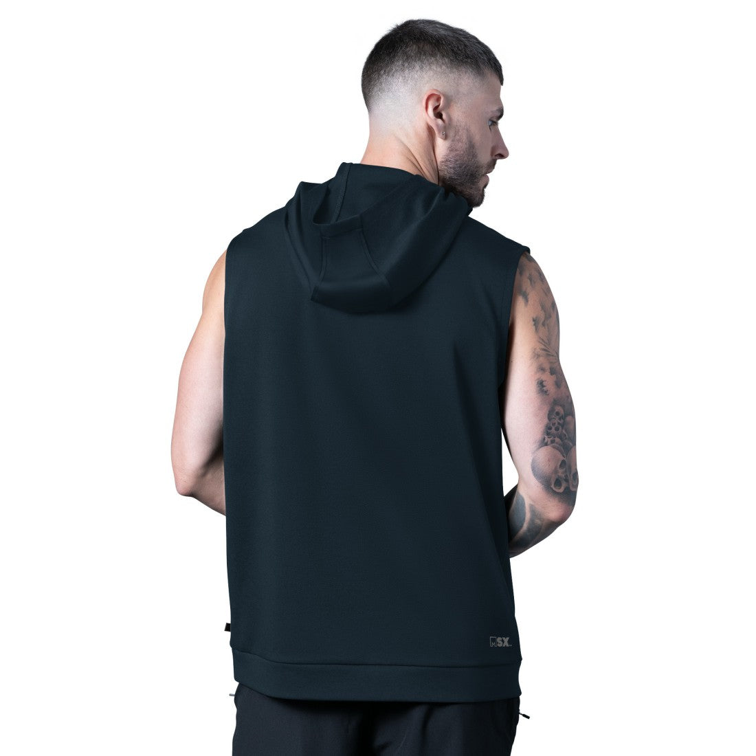 Houston Texans MSX by Michael Strahan Tri-Blend Rebound Sleeveless Hoodie - Navy Hoodies