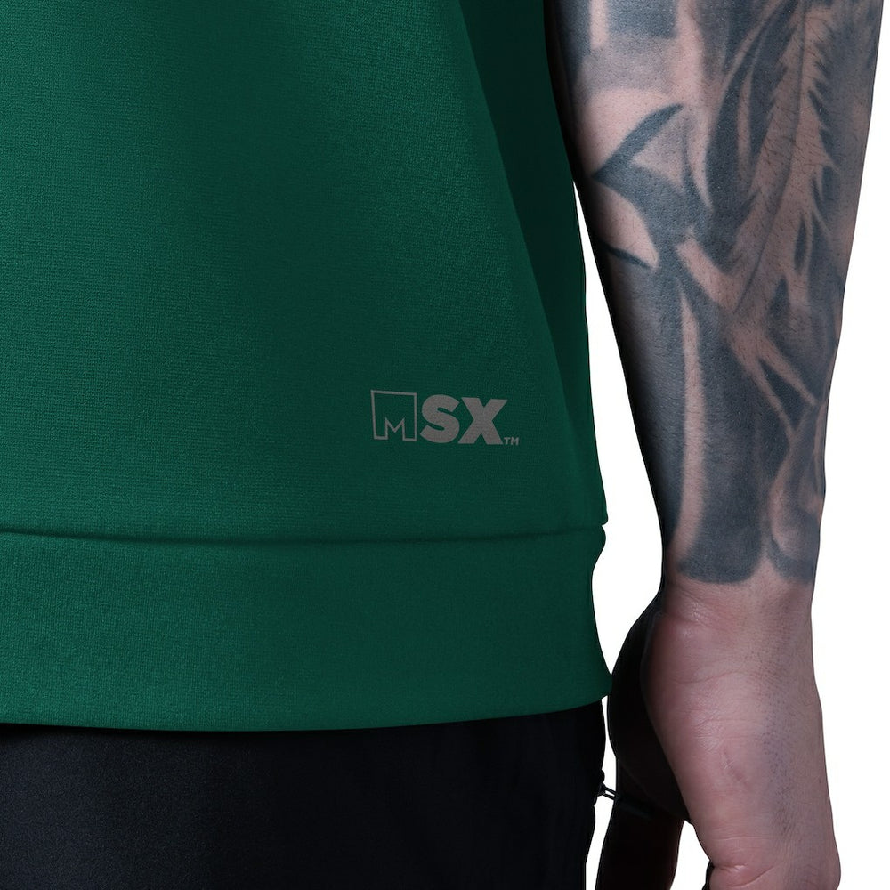 New York Jets MSX by Michael Strahan Tri-Blend Rebound Sleeveless Hoodie - Green Hoodies