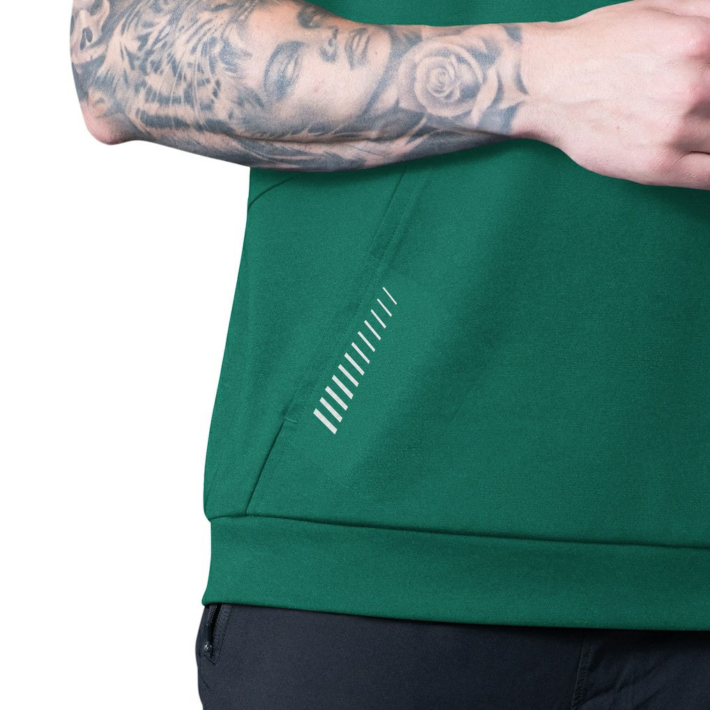 New York Jets MSX by Michael Strahan Tri-Blend Rebound Sleeveless Hoodie - Green Hoodies