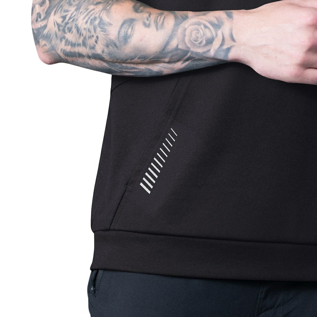 Las Vegas Raiders MSX by Michael Strahan Tri-Blend Rebound Sleeveless Hoodie - Black Hoodies