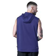 Baltimore Ravens MSX by Michael Strahan Tri-Blend Rebound Sleeveless Hoodie - Purple Hoodies
