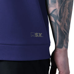 Baltimore Ravens MSX by Michael Strahan Tri-Blend Rebound Sleeveless Hoodie - Purple Hoodies