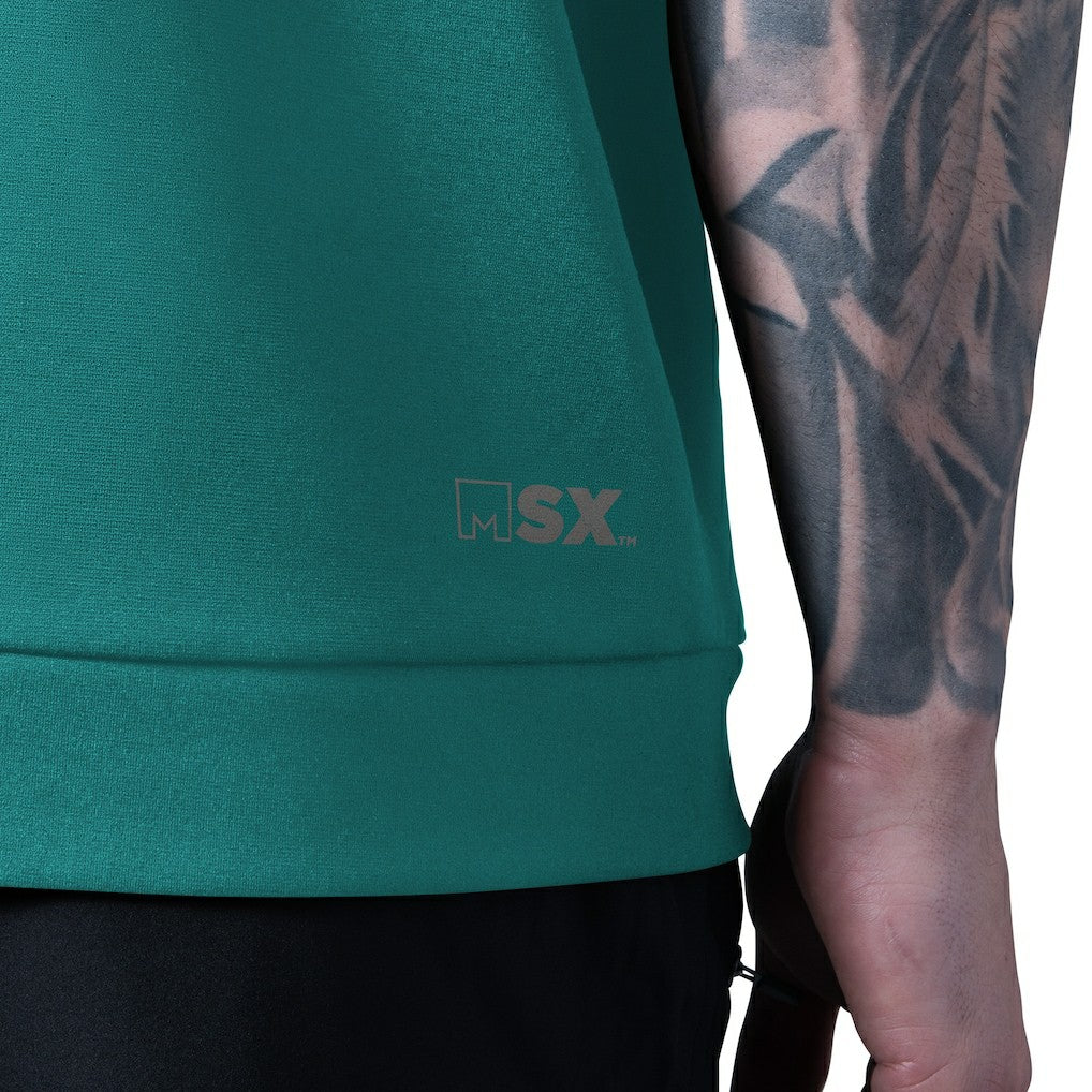 Miami Dolphins MSX by Michael Strahan Tri-Blend Rebound Sleeveless Hoodie - Aqua Hoodies