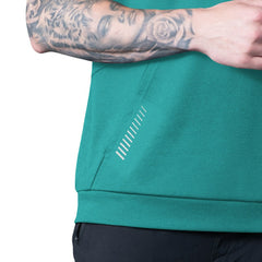 Miami Dolphins MSX by Michael Strahan Tri-Blend Rebound Sleeveless Hoodie - Aqua Hoodies