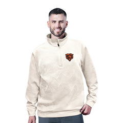 Chicago Bears MSX by Michael Strahan Cross Training Half-Zip Pullover - White Pullover