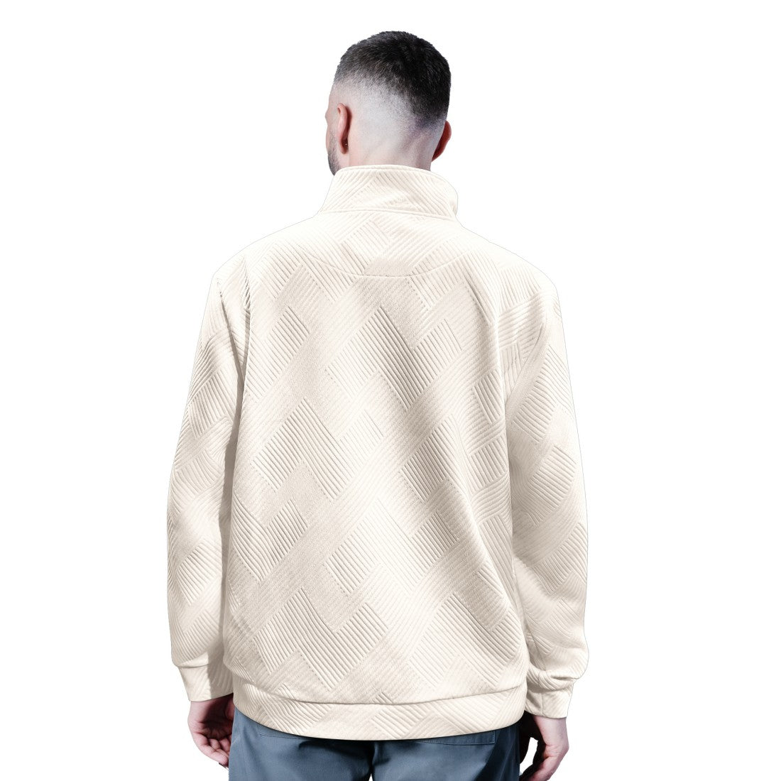 Green Bay Packers MSX by Michael Strahan Cross Training Half-Zip Pullover - White Pullover
