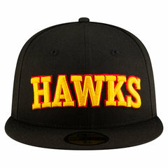 Atlanta Hawks Statement Edition Jersey Hook 59Fifty Fitted Hat Black - New Era