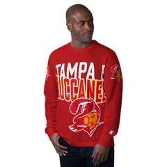 Tampa Bay Buccaneers Starter Extreme Clutch Hit Vintage Logo Long Sleeve T-Shirt - Red T-shirts