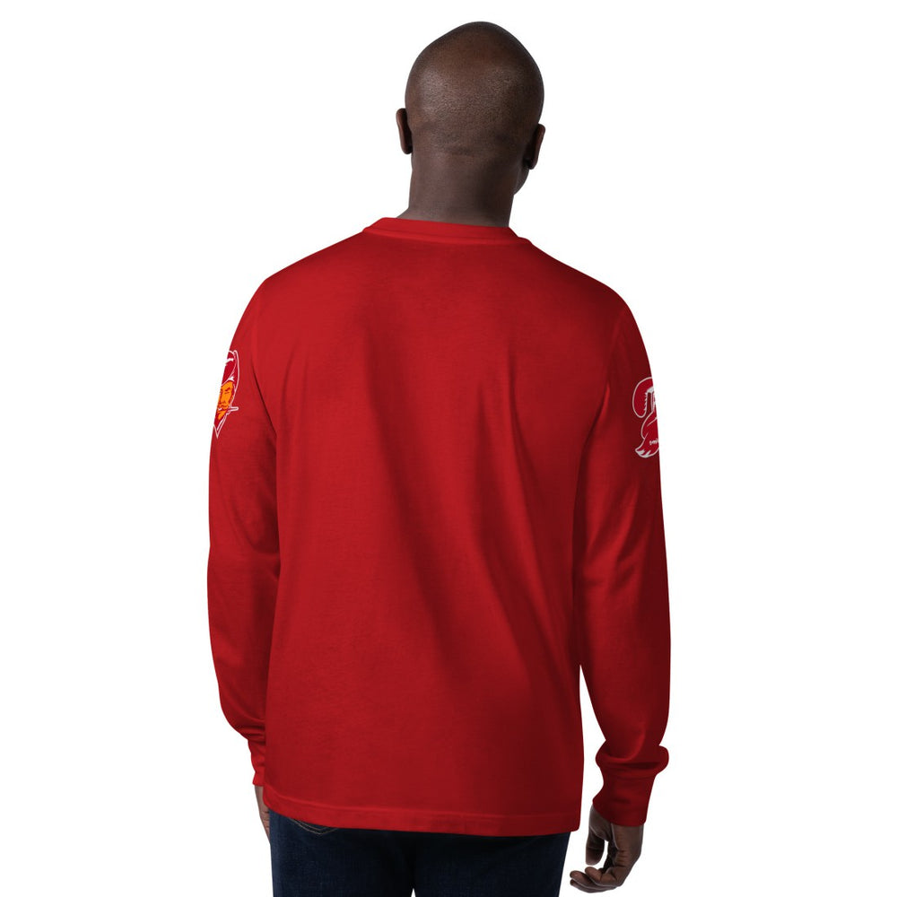 Tampa Bay Buccaneers Starter Extreme Clutch Hit Vintage Logo Long Sleeve T-Shirt - Red T-shirts